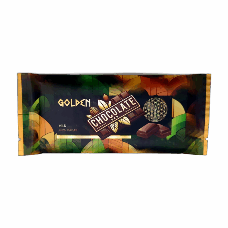 Golden Mushroom Chocolate Bar - Milk